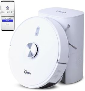 TIRON TRV 20 Max Robotic Vacuum Cleaner, Self-Empty Station, 2-in-1 Vacuum & Mop, Lidar Navigation, 5000 Pa Suction, Highest Battery & Longest Runtime, Obstacle Climbing, Advanced Mapping