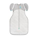 Love to Dream Swaddle UP Transition Bag Warm 2.5 TOG, Dreamer White, Medium, 13-19 lbs, Patented Zip-Off Wings, Gently Help Baby Safely Transition from Being Swaddled to Arms Free Before Rolling Over