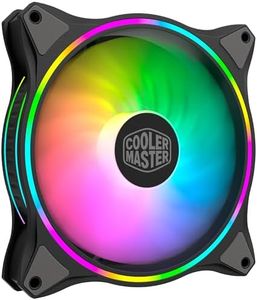 Cooler Master MasterFan MF140 Halo ARGB - Dual Ring Addressable RGB Lighting, Case and Cooling Hybrid Fan Blade Design with Jam Sensor Protection and Vibration Dampening Frame - 140 mm