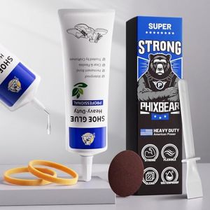PHIXBEAR Shoe Glue Sole Repair Kit, Low Odor Professional Flexible Adhesive