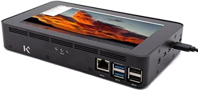 KKSB Aluminium Case for Raspberry Pi 4B 7-inch Touch Screen - Space for Addons