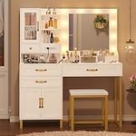 BTHFST Vanity Desk Set with Mirror 