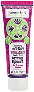 Human+Kind Moisturizing Hand Scrub - Exfoliating Scrubber for Soft, Smooth Hands - Gentle Repair for Dry, Cracked, Peeling Skin - Shea Butter, Dried Raspberry Seeds, and Hydrated Silica - 75 ml