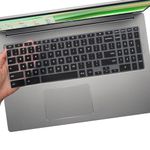 Keyboard Cover for 15.6" Acer Chromebook 315 CB315-3HT/Acer Chromebook 715 CB715/17.3" Acer 317 Chromebook Laptop with Numeric Keypad, Acer Chromebook 15 CB315-3HT-C296/C6XF/C16B Keyboard Skin-Black