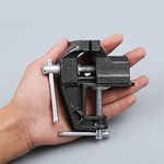 Mini Table Clamp, Small Bench Vice, New upgraded cast iron manufacturing Jewelers Hobby Clamps Craft Repair Tool Portable Work Bench Vise (mini)