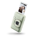 INSTAX mini LiPlay Hybrid instant camera with rear 2.7 inch LCD display screen, Micro SD card slot, USB Type-c charging, Matcha Green, film sold separately