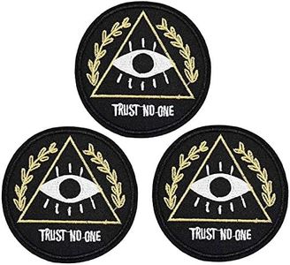 U-Sky Sew Or Iron on Patches for Jackets - Trust No one Patch