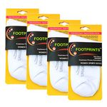 FOOTPRINTS Organic Cotton & Bamboo Women Ankle Terry Socks - Pack of 4 - |White|