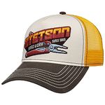 Stetson Hard Work Trucker Cap Women/Men - mesh Baseball Snapback, with Peak, Lining, Lining Winter Autumn-Winter - One Size Yellow