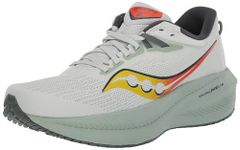 Saucony Men's Triumph 21 Sneaker, Fog/Bough, 10.5