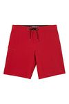 O'NEILL Men's 20" Solid Boardshorts - Men's Swim Trunks with Fast-Drying Stretch Fabric - Men's Bathing Suit with Pockets, Lifeguard Red 1 | Hyperfreak Heat Lifeguard 20, 40