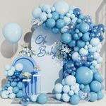 Light Blue Balloon Arch Kit,Pastel Blue Balloons Arch Kit,Bluey Balloon Different Sizes 18 12 10 5 Inch,Baloon Arch Garland Kit Blue For Birthday Decoration,Baby Shower,Wedding,Graduation,1st Birthday