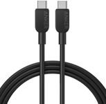 Anker USB C Cable, 310 USB C to USB C Cable, (60W/3A) USB C Charger Cable Fast Charge for Samsung Galaxy S23, iPad Pro 2021, iPad Mini 6, iPad Air 4, MacBook Pro 2020, Switch (USB 2.0) (6ft, Black)