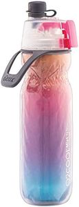 O2COOL ArcticSqueeze Insulated Mist 'N Sip Water Bottle | BPA Free, 2-in-1 Mist and Sip Function w/No Leak, Locking Pull Top Spout : 20 oz | Color Collection: Ombre, Raspberry Ombre