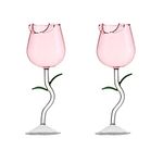 Rose Wine Glasses