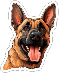 Belgian Malinois Sticker American Dog Decal Vinyl Small Waterproof Bottle Mug Passport Book Scrapbook Notebook Laptop Tumbler Skateboard Computer Phone Size 4" Gift ID44990