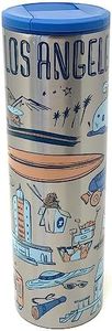 Starbucks Los Angeles Vacuum Insulated Stainless Steel Traveler Tumbler Coffee Mug 16 Oz