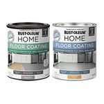 Rust-Oleum 367592 Home Interior Floor Coating Kit, Matte Aged Gray