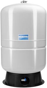 iSpring T40M 40 Gallon Pre-Pressurized Water Storage Tank for Reverse Osmosis RO Systems, Metal High Capacity RO Water Tank,White