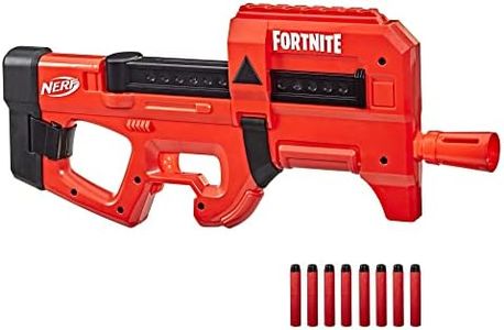 Nerf Fortnite Compact SMG Motorized Dart Blaster, Ultra Red Wrap Design, 8-Dart Internal Clip, Includes 8 Official Nerf Elite Foam Darts