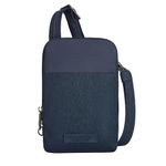 Travelon Unisex-Adult Anti-Theft Metro Stadium Mini Crossbody Cross Body Bag, Navy Heather, One Size