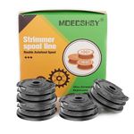 MOECSHSY Strimmer Spool for Bosch, Strimmer Wire, Trimmer Spool Line for Bosch Φ1.6mm Double Autofeed Spool Replace Compatible for Bosch Trimmer ART Grass Cutter Trimmer Wire Refills 20ft (4 PACK)