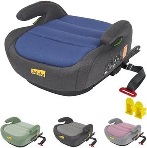 Jovikids I-Size Booster Seat for Car with ISOFIX, 125-150cm (Group 2/3, 6-12 Years), Portable Booster Seat for Kids, Comfortable, Compact, Convenient for Everyday Use, Great for Travel, ECE R129, Blue