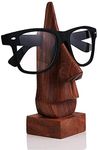 Garden Of Arts Wooden Eyeglass Spectacle Holder Handmade Nose Shaped Stand for Office Desk Home Decor Gifts