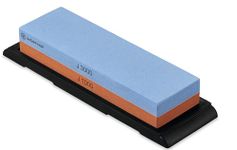 Wüsthof 8 Inch Ceramic Whetstone J1000/3000, Red / Blue