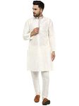 Amazon Brand - Anarva Men's Casual Art Silk Traditional Kurta Pajama Set