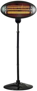 STATUS Outdoor Electric Heater, Black Stainless Steel, 2000W