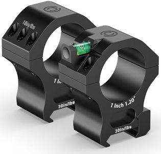CVLIFE 1 inch Scope Rings - Precision High Profile Scope Mount with Level Bubble for Picatinny Rails - 2 Pieces
