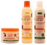 Cantu Care For kids Gentle Care For Textured Hair Shampoo + Conditioner + Leave In Conditioner Set Of 3