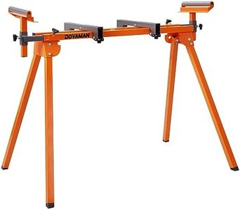 Dovaman Miter Saw Stand, 3-Step Quick Install & Fold, Lightweight 22LB Design, 330LB Capacity, 78-1/8'' Max Sliding Rail, Compatible with DMS01A, DMS03A & Most Mitre Saw Brands - MS01A