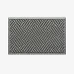 Waterhog Machine Washable Door Mat, Diamond Grey 60 x 90 cm - Heavy Duty Dirt Trapper Entrance Mat, Non-Slip Rubber Backed, Indoor/Outdoor Use, Made in Europe