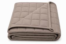 Comfya Dream 7 LB/3.5 KG Taupe Weighted Blanket 42x60 Inch Cooling Weighted Blanket for Kids with Removable Cover, Breathable Microfiber & Premium Glass Beads for Deep Sleep