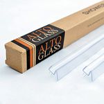 ALTOGLASS | 10mm Glass Shower Door Sweep Bottom Seal, 3/8-Inch, length 32-1/2 inch - Clear (2-Pack)