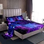 Purple Galaxy Sheet Sets Queen Size