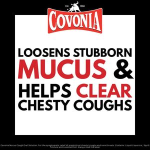 Covonia Mucus Cough Solution, 300ml – Expectorant Syrup