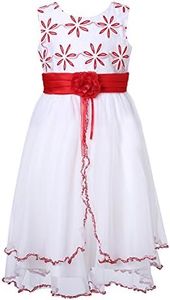 Richie House Girls' Sweet Princess Dress with Layered Bottoms RH2141-B-3/4