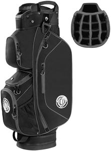 Shopsource Golf Cart Bag, 15 Way Top Lightweight Golf Bag, Golf Club Cart Bags for Men Women with Full-Length Dividers, Dedicated Putter Well, Rain Cover