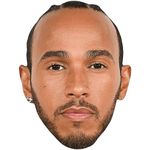 Lewis Hamilton (Stoic) Celebrity Mask, Flat Card Face, Fancy Dress Mask