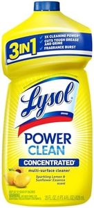 LYSOL Power Clean Multi-Surface Cleaner, 2x Concentrated Pour, Sparkling Lemon & Sunflower Essence scent, 28 Fl Oz