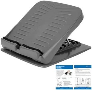 StrongTek Portable Slant Board, Lightweight 3.7 lbs, 5-Level Adjustable Calf Stretch Board (20°–50°) with Non-Slip Surface for Safe Stretching, Improved Ankle Flexibility, Balance & Rehab Anywhere