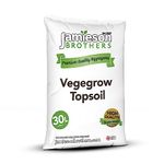 Vegegrow Top Soil 30L Nutrient Rich Blended With Organic Compost Ideal For Vegetables - Can be used in Raised Beds, Planters & Tubs By Jamieson Brothers