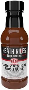 Heath Riles BBQ Tangy Vinegar Barbecue Sauce, Champion Pitmaster Recipe, Bottle 16 oz.