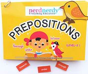 NerdNerdy Prepositions Level 2/TLM/English Vocabulary/Grammar/Hands on Book/Easy & Fun Learning/Creative Learning/English Practice.