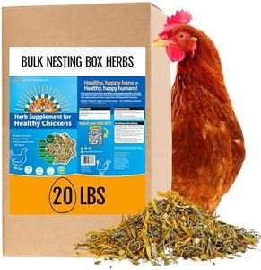 BuffClucks Herb Supplement for Backyard Chickens - Natural Chicken Treats, Poultry Feed Botanical Mix, Plant-Based Coop Snacks for Daily Wellness, Feather Quality, Egg Production, USA (20 LB)