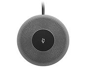 Logitech Expansion Mic for MeetUp, Plug-and-Play, Indicator Lights, Microphone Type Mono, Wideband, Noise Canceling, PC/Mac/Laptop/Macbook/Tablet - Black