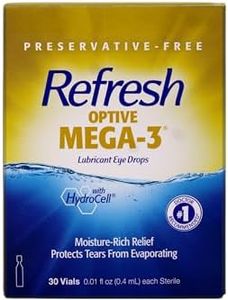 Refresh Optive Mega 3 Preservative Free Eye Drops - 30 Count (Pack of 4)
